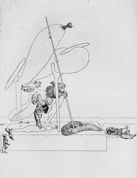 Salvador Dalí, Les Chants de Maldoror, Portfolio Edition, 1934
42 Engravings and 8 Remarques, 13 x 10 inches (each)