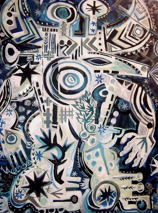 Mark T. Smith, Chicago Blues Bull, 2009
Mixed Media on Canvas, 48 x 36 inches