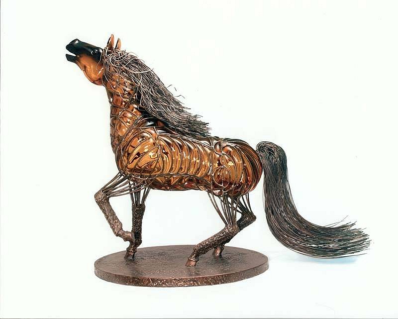 David Bennett, Dressage Horse in Brown Amber, 2006
Glass Sculpture, 24 x 18 x 12 inches