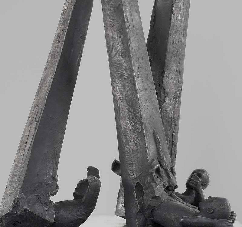 Hanneke Beaumont, Telemones I, II, III, 2004
Bronze Sculpture, 9.625 x 8.625 x 25.625 inches
