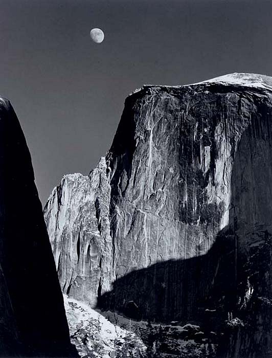 Ansel Adams, Moon and Half Dome, 1960
Silver Gelatin Print, 10 x 8 inches