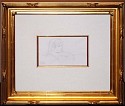 Mary Cassatt, Tete de Fillette (Head of a Girl)
late 1800s, Original Pencil Drawing
