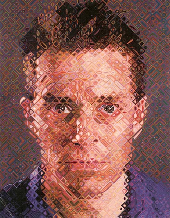 Chuck Close, James, 2004
Silkscreen with 178 Colors, 69 1/4 x 54 1/4 inches