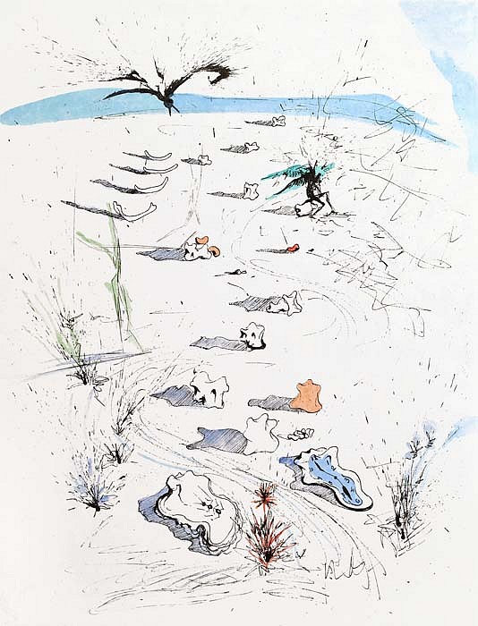Salvador Dalí, Apollinaire Suite: The Trenches, 1967
Etching, 15 x 11 inches
