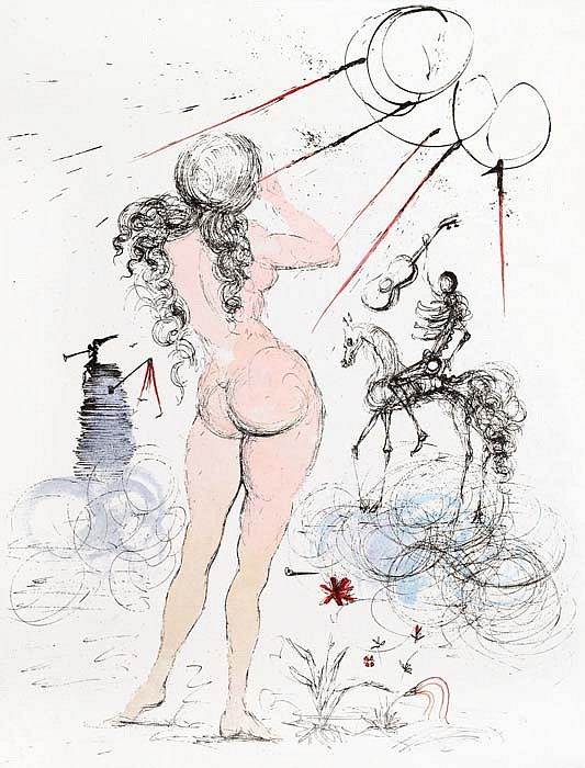 Salvador Dalí, Apollinaire Suite: Woman, Horse, Death, 1967
Etching, 15 x 11 inches