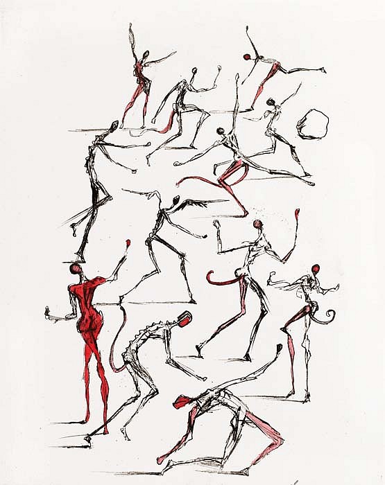 Salvador Dalí, Poems by Mao Ze Dong: The Demons, 1967
Etching, 15 x 11 inches