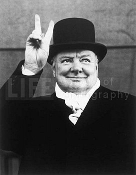 Work:&nbsp;Alfred Eisenstaedt Winston Churchill, Liverpool