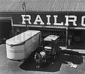 Andreas Feininger, Horse Drawn Wagon at Loading Platform, Port of New York
1949, Silver Gelatin Print