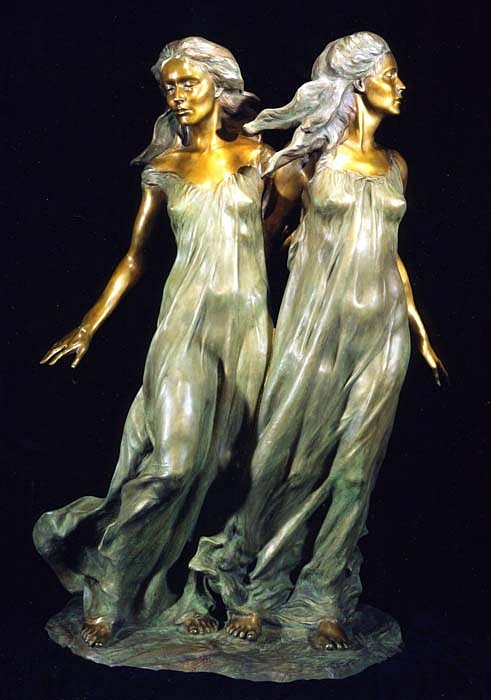 Frederick Hart, Daughters of Odessa Trilogy: Sisters (Three-Quarter Life Size), 1997
Bronze Sculpture, 48 x 32 x 28 inches