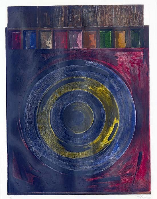 Jasper Johns, Target with Plaster Casts (ULAE 208), 1980
Intaglio Printed in Colors, 23 1/2 x 17 3/4 inches