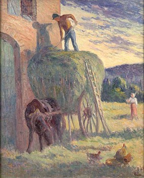 Maximilien Luce - Maximilien Luce La Charrette de Foin