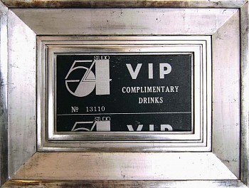 Andy Warhol - Andy Warhol VIP Ticket - Studio 54
