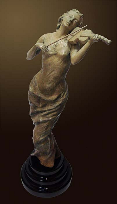Nguyen Tuan, Muse
Bronze Sculpture, 26 x 10 x 8 inches