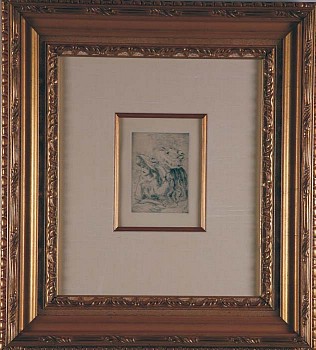 Pierre Auguste Renoir -&nbsp;Pierre Auguste Renoir Le Chapeau &Eacute;pingl&eacute; (La Fille de Berthe Morisot et Sa Cousine), 1st Plate