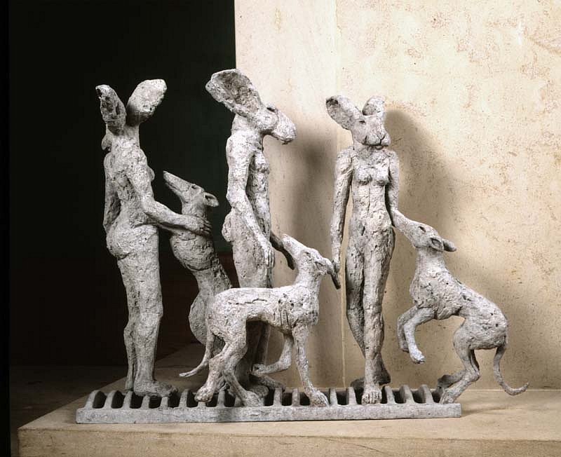 Sophie Ryder, Paint Pots, Maquette, 2001
Bronze Sculpture, 20 x 20 inches