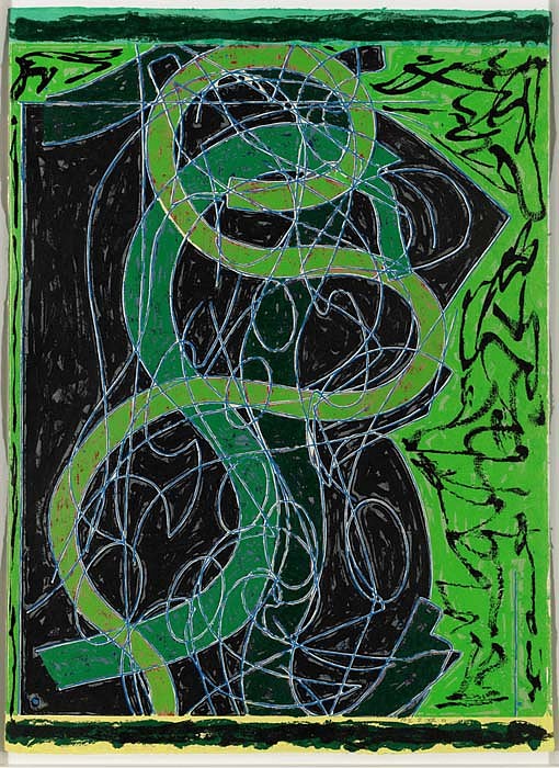 Frank Stella, Imola Five II, 1983
Relief-Printed Woodcut in Colors, 66 x 49 inches