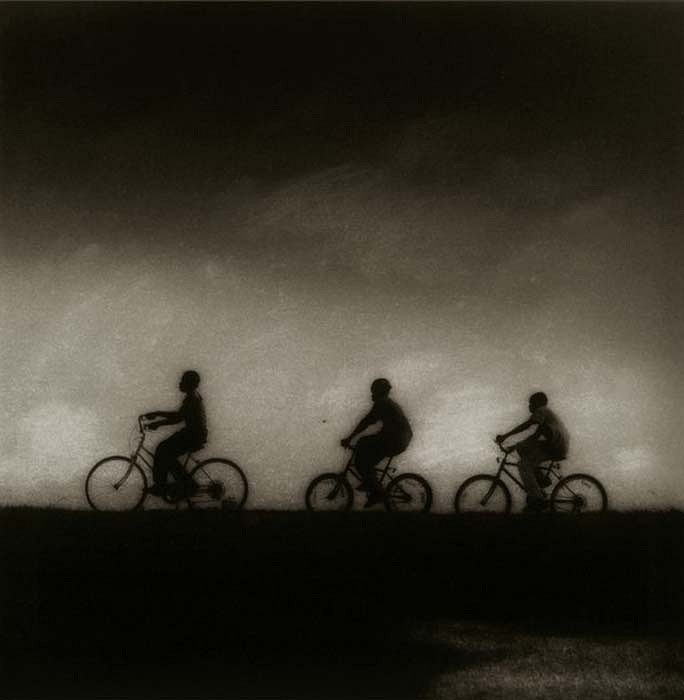 Jack Spencer, Bicyclers, Greenville, MS, 1993
Silver Gelatin Print, 25 1/4 x 24 inches
