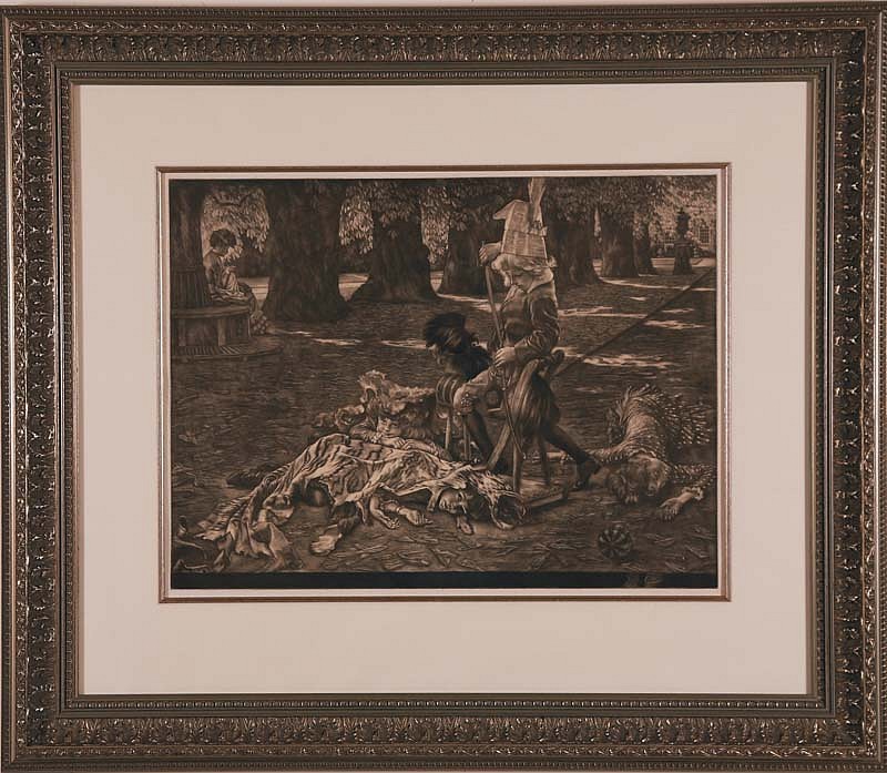 James Jacques Tissot, Le Petit Nemrod, 1886
16 7/8 x 22 3/8 inches