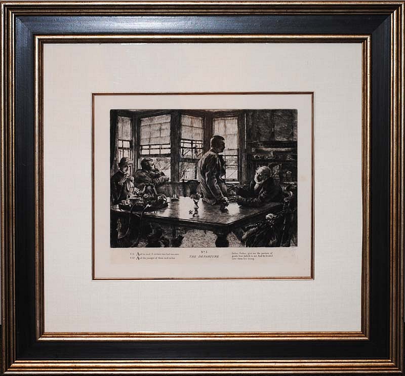James Jacques Tissot, L'Enfant Prodigue: Le Depart, 1882
12 1/4 x 14 3/4 inches
