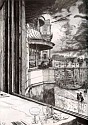 James Jacques Tissot, Trafalgar Tavern, Greenwich
1878, Etching and Drypoint
