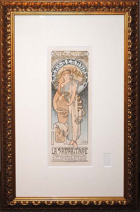 Alphonse Mucha, La Samaritaine - Sarah Bernhardt, 1899
Original Lithograph from "Les Maitres de l'Affiche" Series, 15 3/4 x 11 3/8 inches