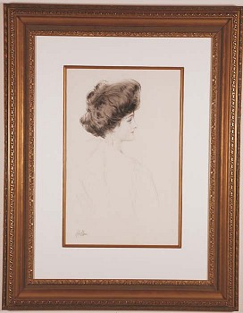 Paul C&eacute;sar Helleu -&nbsp;Paul C&eacute;sar Helleu Madame de Saint-Sauveur, de Profil