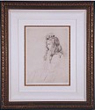 Paul César Helleu, Fillette Assise de Profil a Gauche
ca. 1895, Drypoint