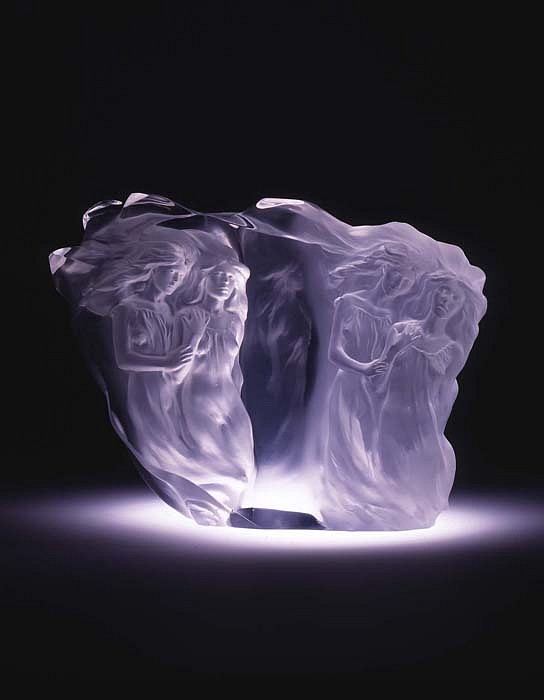 Frederick Hart, Illuminata II, 1998
Clear Acrylic Resin Sculpture, 13 x 18 x 5 inches