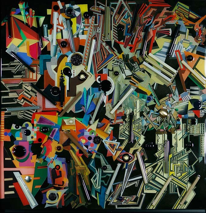 Robert Swedroe, Ode to Vorticism, 2010
Original Mixed Media, 24 x 24 inches