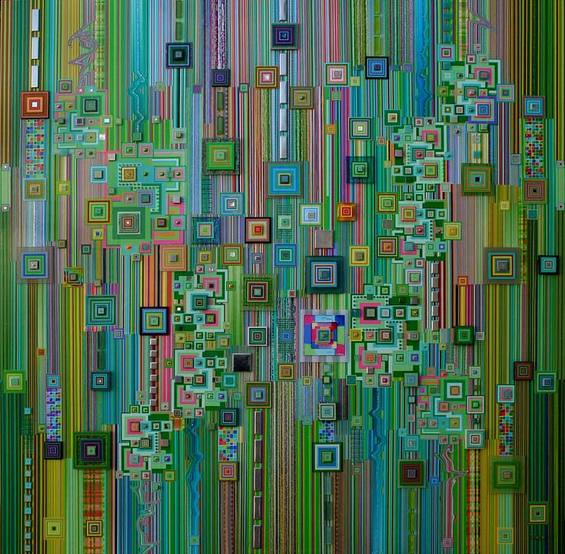 Robert Swedroe, Paragon in Green, 2008
Original Mixed Media, 60 x 60 inches