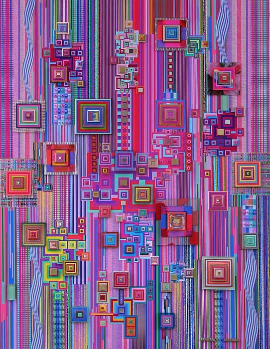 Robert Swedroe, Cyber Sensory, 2008
Original Mixed Media, 42 x 32 inches