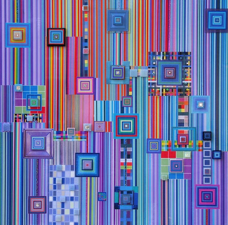 Robert Swedroe, Cyber Motion, 2008
Original Mixed Media, 24 x 24 inches