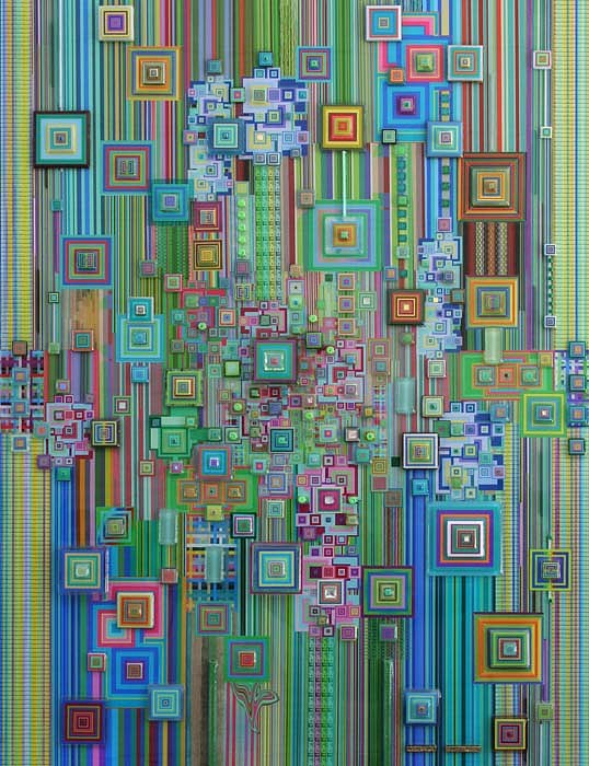 Robert Swedroe, Cyber Sector, 2008
Original Mixed Media, 42 x 32 inches