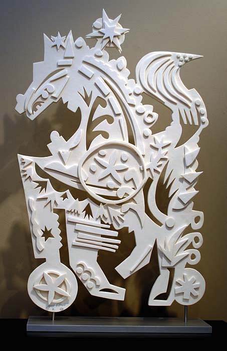Mark T. Smith, Charisma, 2009
Cast Parian Sculpture, 36 1/2 x 27 x 1 1/2 inches
