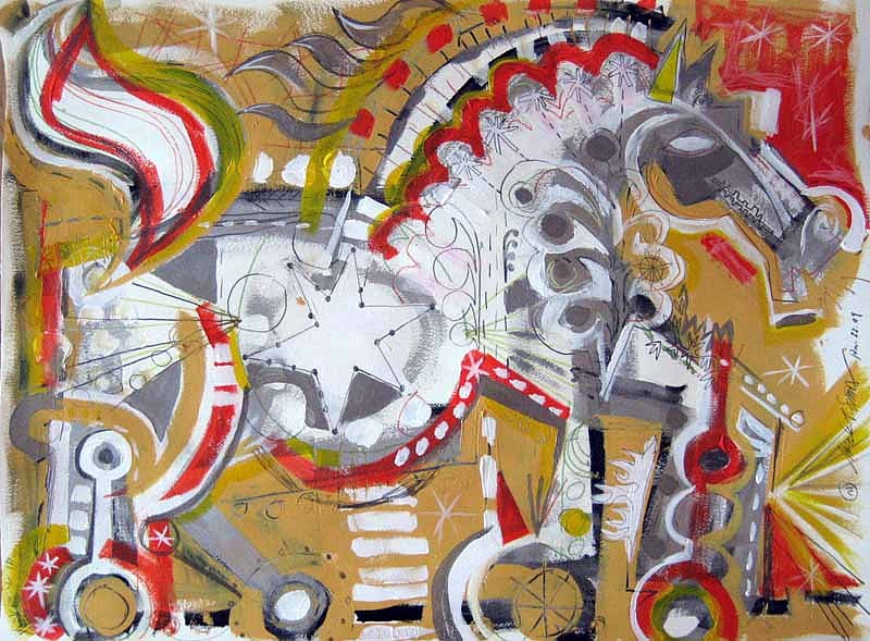 Mark T. Smith, Horse Drawing, 2009
Mixed Media on Paper, 22 x 30 inches