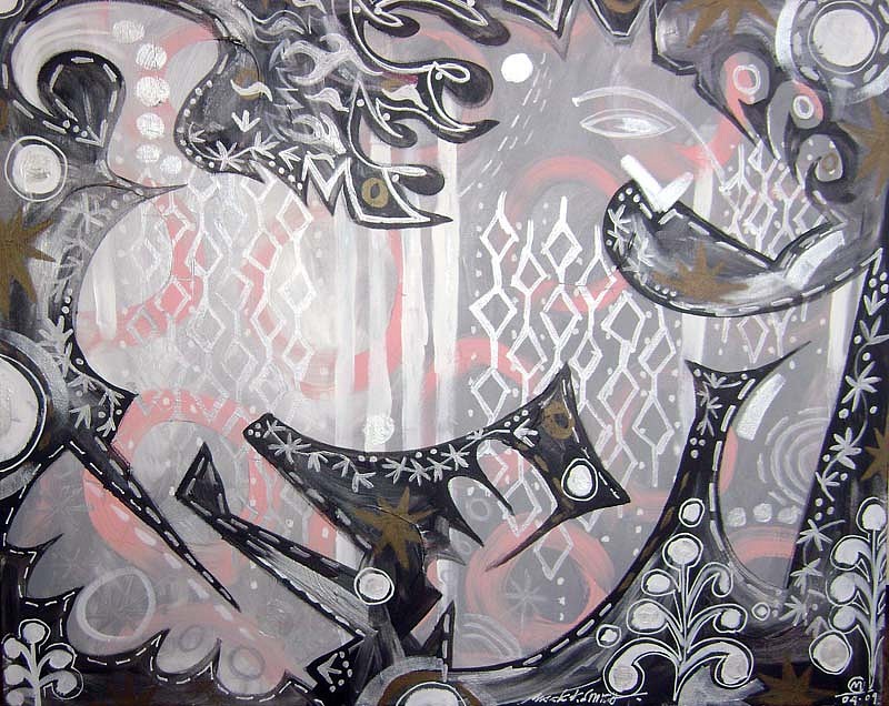 Mark T. Smith, Silver Solo, 2009
Mixed Media on Canvas, 24 x 30 inches