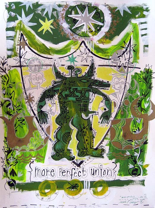 Mark T. Smith, More Perfect Union, 2009
Mixed Media on Paper, 30 x 22 inches