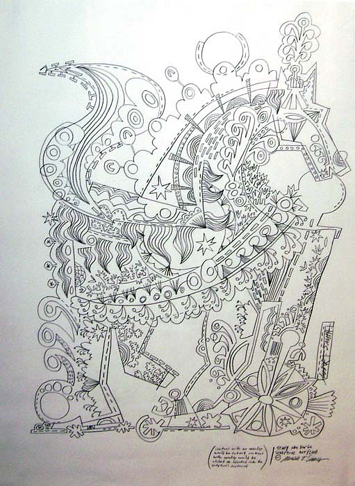 Mark T. Smith, Horse Production Drawing, 2008
Mixed Media on Paper, 30 x 22 inches