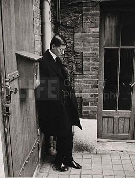 Loomis Dean -&nbsp;Loomis Dean Yves St. Laurent after Attending Christian Dior's Funeral