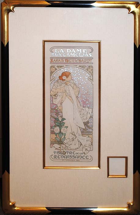 Alphonse Mucha, La Dame aux Camelias, 1898
Matires de l'Affiche Lithograph, 15 3/4 x 11 3/8 inches