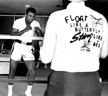 Search: Harry Benson, Ali Float Like a Butterfly, 1964