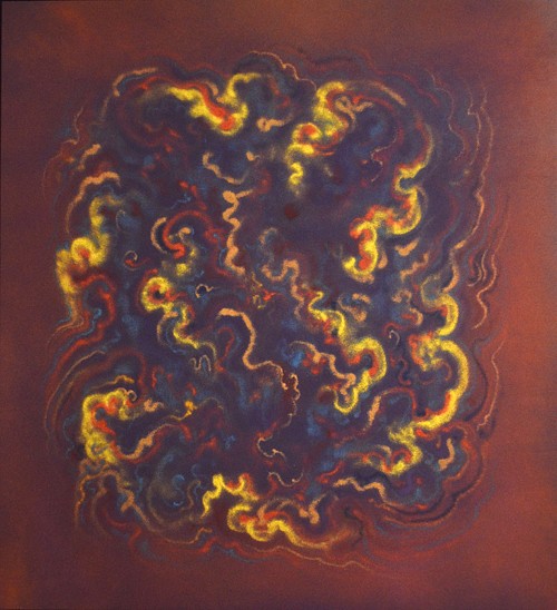 Natvar Bhavsar, UMANGA II, 2012
Acrylic, Dry Pigments and Acryloids on Canvas, 67 ½ x 61 ½ inches