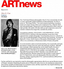 News: Contessa Gallery Artist Alex G. Cao receives ARTnews review, March  1, 2013 - Contessa Gallery