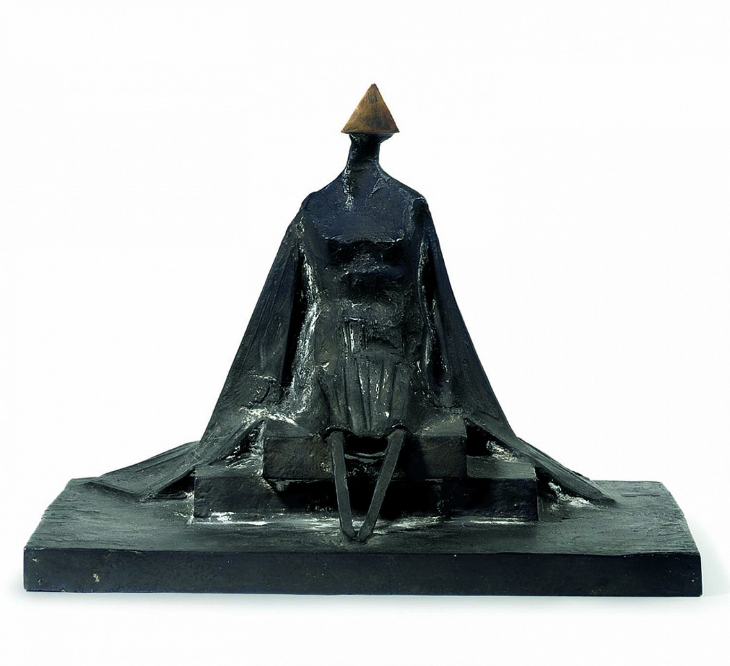 Lynn Chadwick, Sitting Woman in Robes III, 1987
Bronze Sculpture, 11 3/4 x 15 1/2 x 11 3/4 inches