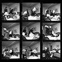 Harry Benson, Beatles Pillow Fight Contact Sheet, George V Hotel, Paris
1964, Archival Pigment Print