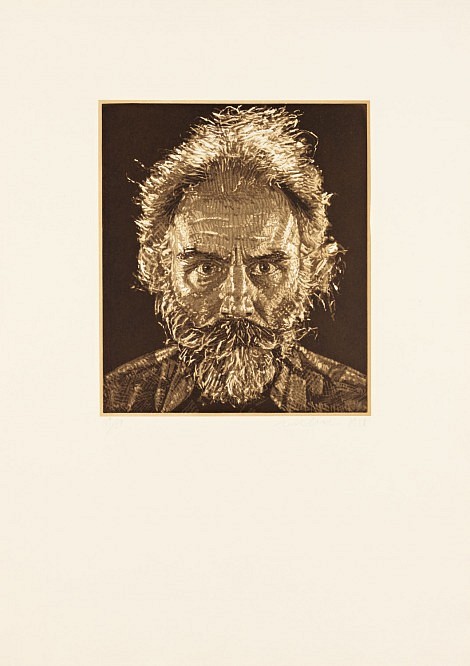Chuck Close, Lucas, 1988
Linocut, 31 x 22 inches