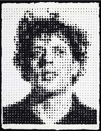 Chuck Close, Phil Houndstooth, 2009
Engraving with embossment on Twinrocker handmade paper, 52 x 40 inches