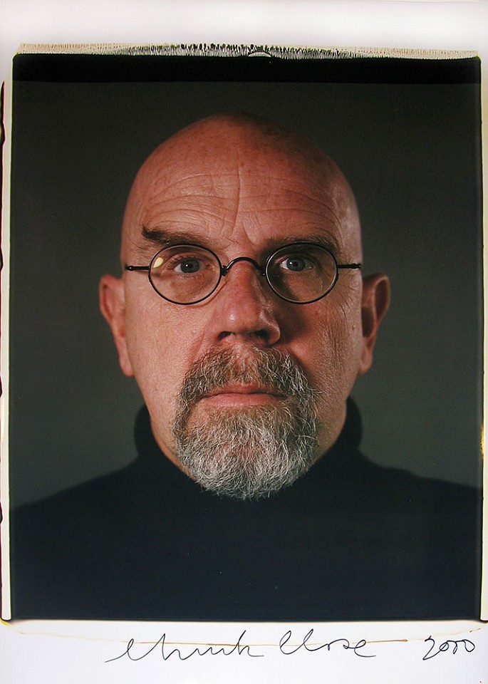 Chuck Close, Self-Portrait, 2000
Color Polaroid Print Mounted to Aluminum, 32 3/4 x 22 3/4 inches