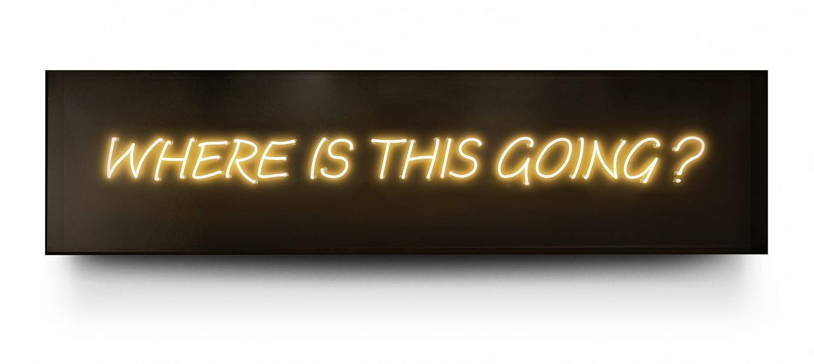 David Drebin, Where Is This Going?, 2014
Neon Light Installation, 15.5 x 60.5 x 7.5 inches