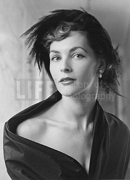 Nina Leen -&nbsp;Nina Leen Model Georgia Hamilton Wearing Christian Dior Dress